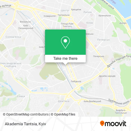 Карта Akademia Tantsia