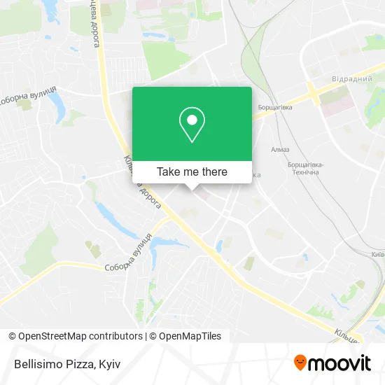 Карта Bellisimo Pizza