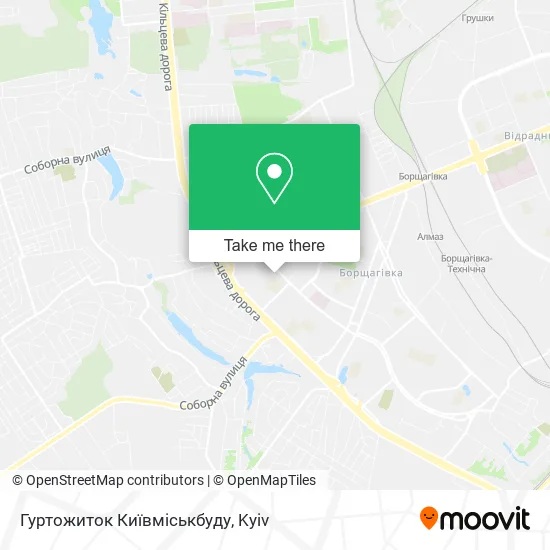 Гуртожиток Київміськбуду map