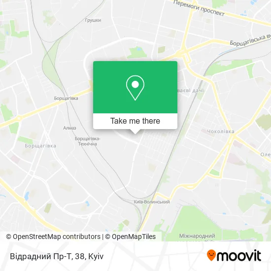 Карта Відрадний Пр-Т, 38