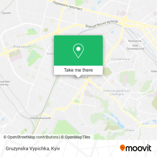 Карта Gruzynska Vypichka
