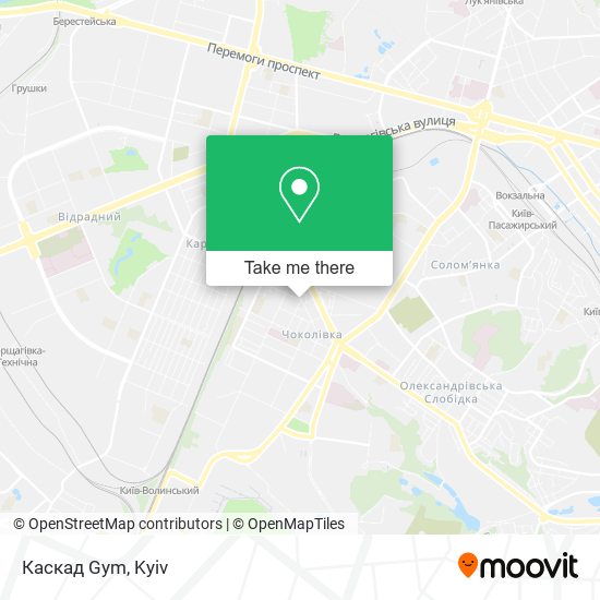Каскад Gym map