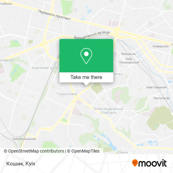 Карта Кошик