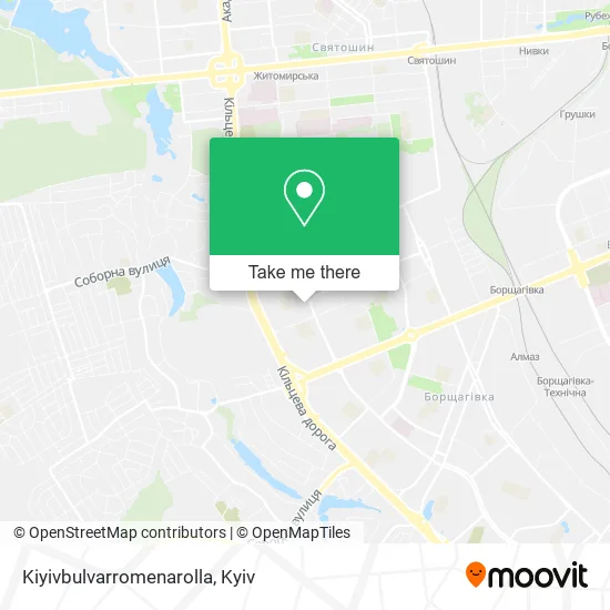 Карта Kiyivbulvarromenarolla