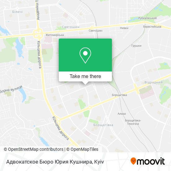 Адвокатское Бюро Юрия Кушнира map