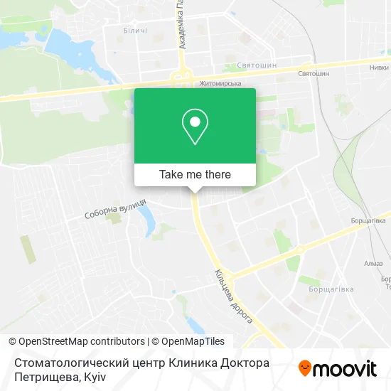 Карта Стоматологический центр Клиника Доктора Петрищева