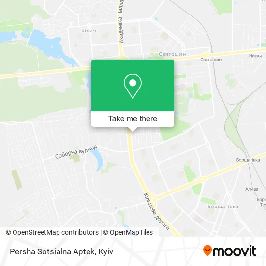 Карта Persha Sotsialna Aptek