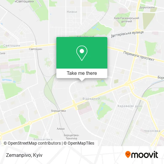 Карта Zemanpivo