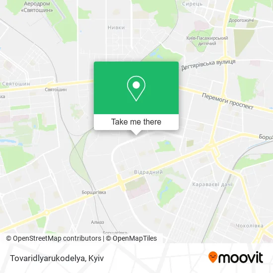 Карта Tovaridlyarukodelya