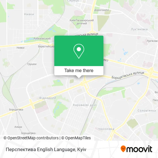 Карта Перспектива English Language