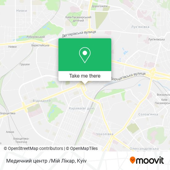Карта Медичний центр /Мій Лікар