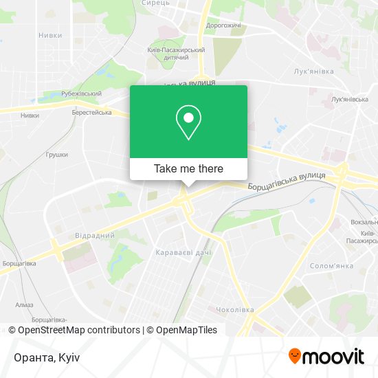 Карта Оранта