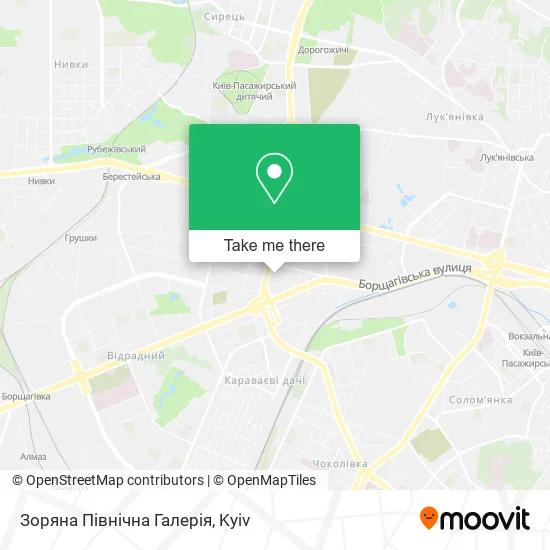 Зоряна Північна Галерія map