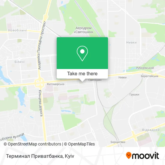Карта Терминал Приватбанка