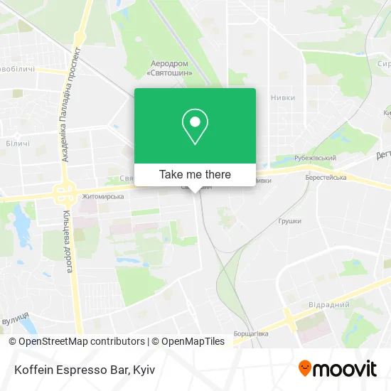 Карта Koffein Espresso Bar