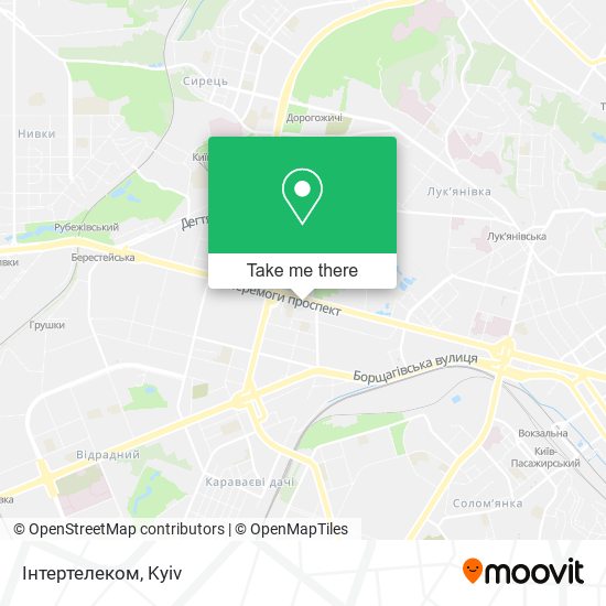 Інтертелеком map