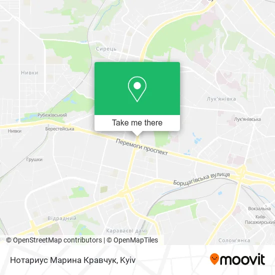 Нотариус Марина Кравчук map