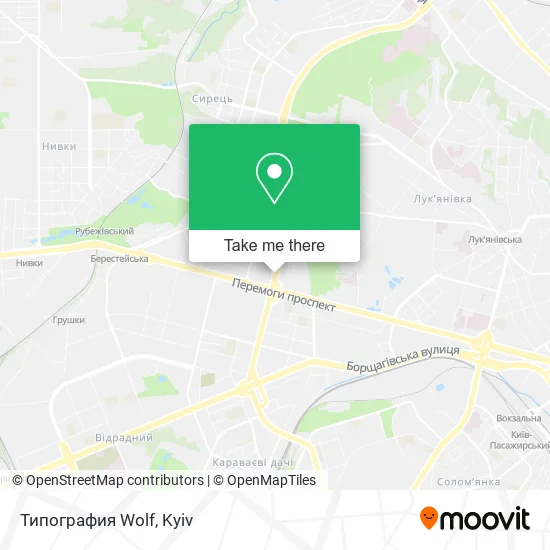 Карта Типография Wolf