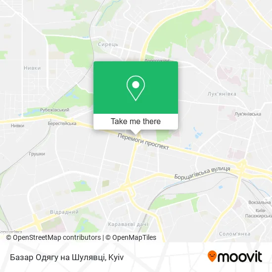 Базар Одягу на Шулявці map