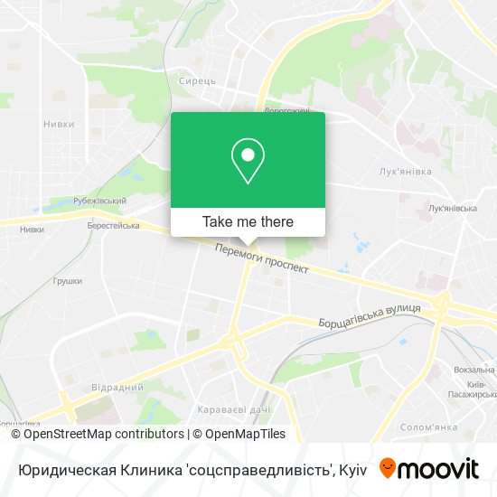 Юридическая Клиника 'соцсправедливість' map