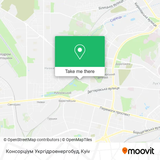 Консорціум Укргідроенергобуд map