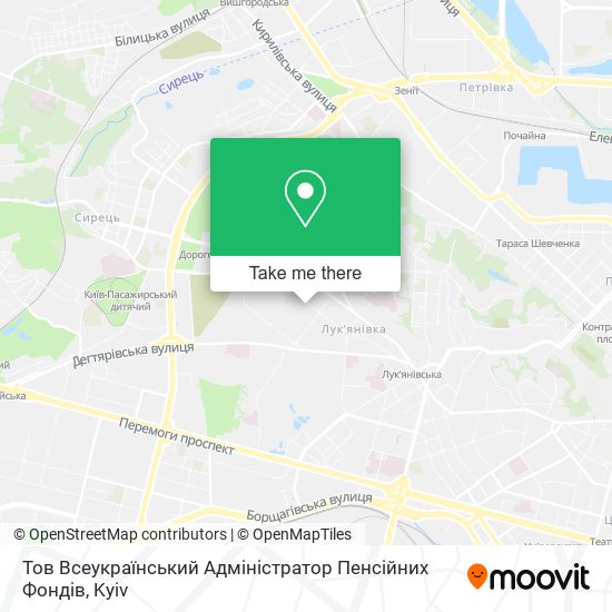 Тов Всеукраїнський Адміністратор Пенсійних Фондів map