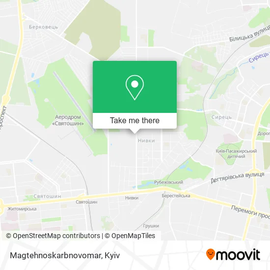 Карта Magtehnoskarbnovomar