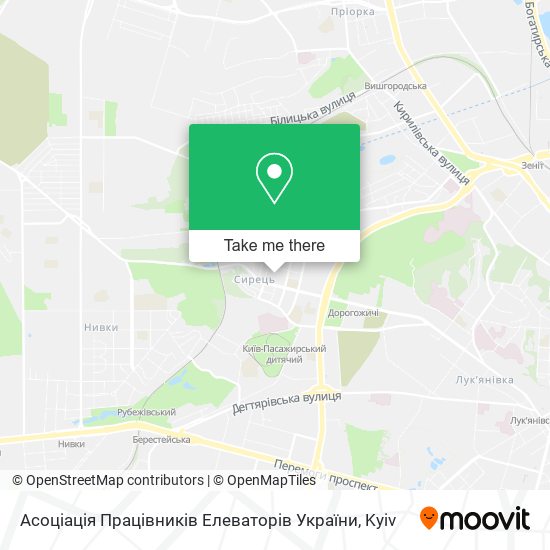 Асоціація Працівників Елеваторів України map