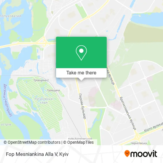 Карта Fop Mesniankina Alla V