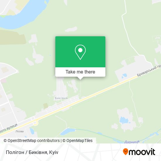 Карта Полігон / Биківня