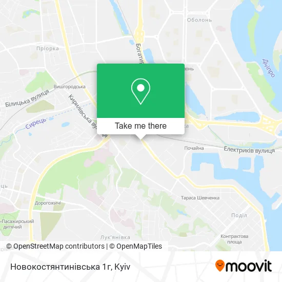 Карта Новокостянтинівська 1г