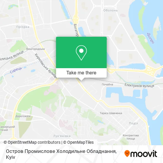 Остров Промислове Холодильне Обладнання map
