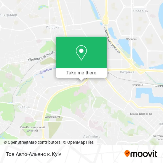 Карта Тов Авто-Альянс к