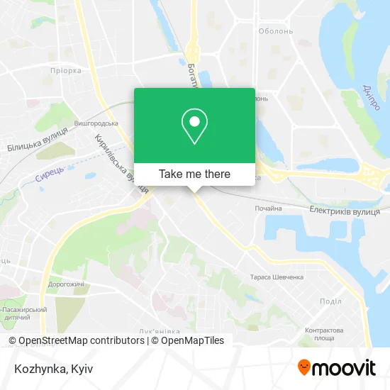 Карта Kozhynka