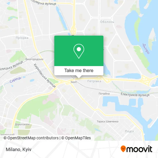 Карта Milano