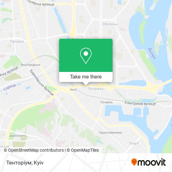 Тенторіум map