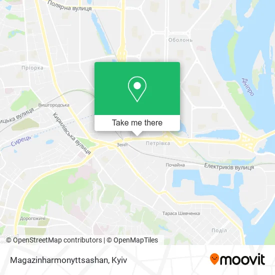 Карта Magazinharmonyttsashan