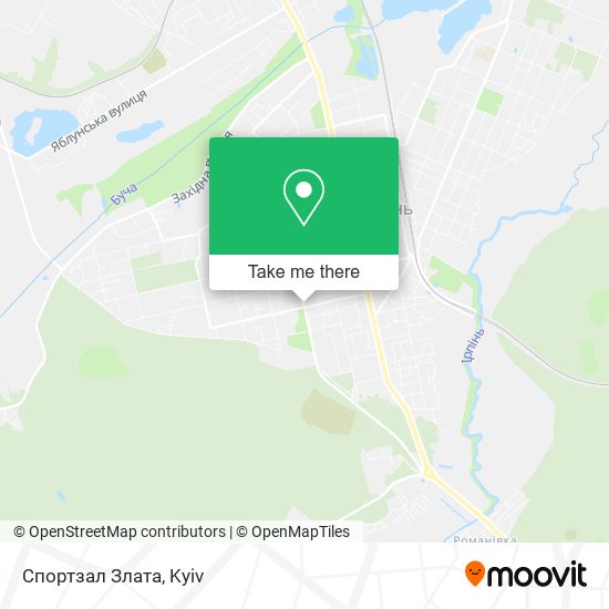 Спортзал Злата map