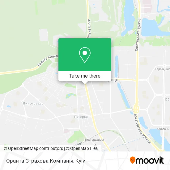 Оранта Страхова Компанія map