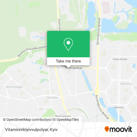 Карта Vitaminmkiyivvulpolyar