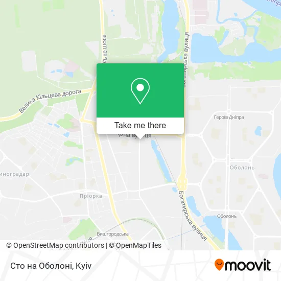 Сто на Оболоні map