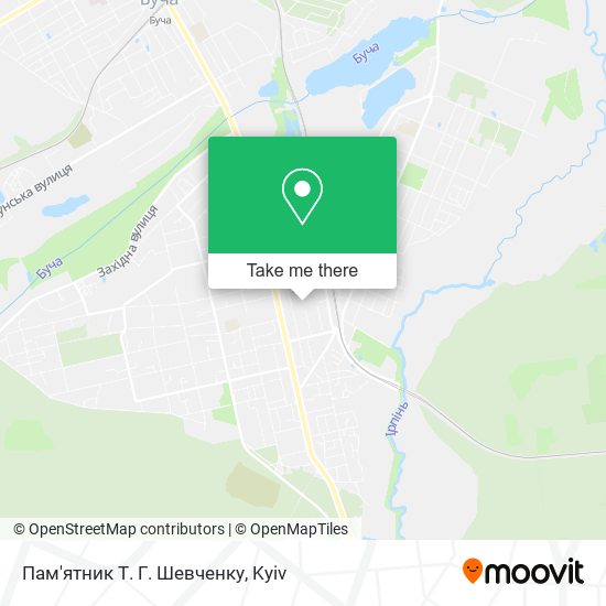 Пам'ятник Т. Г. Шевченку map