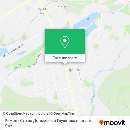Ремонт Сто за Допомогою Глушника в Ірпені map