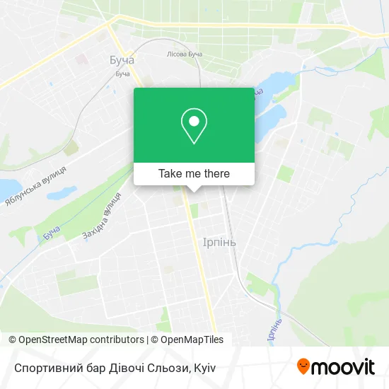 Спортивний бар Дівочі Сльози map