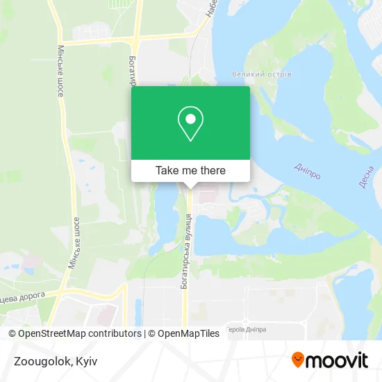 Карта Zoougolok