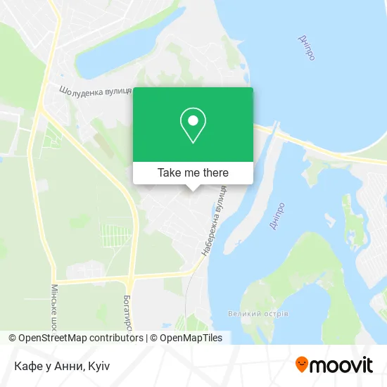 Карта Кафе у Анни