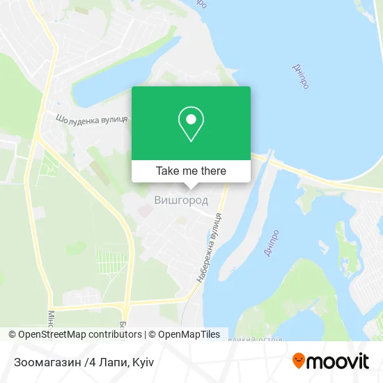 Карта Зоомагазин /4 Лапи