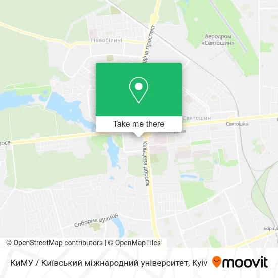 Карта КиМУ / Київський міжнародний університет