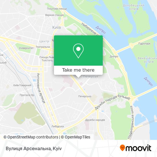 Карта Вулиця Арсенальна