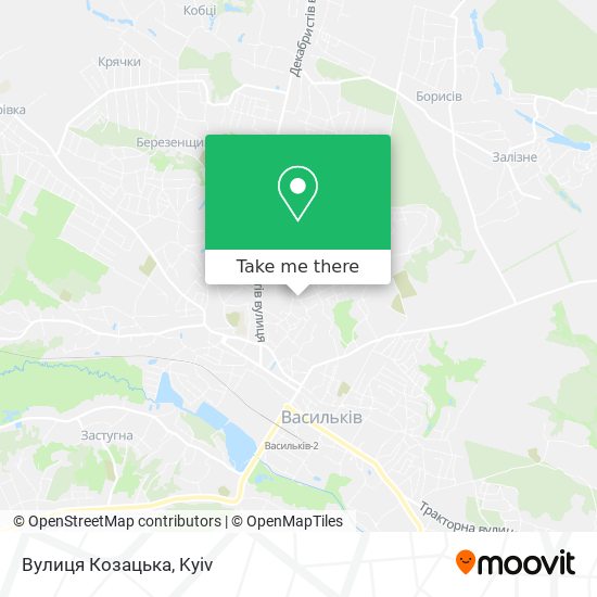 Вулиця Козацька map